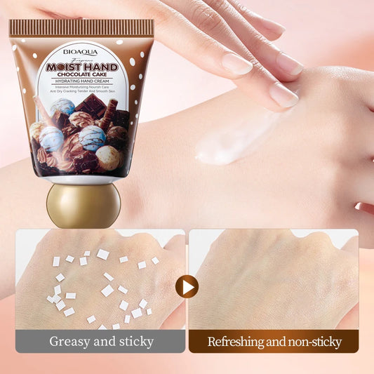 BIOAQUA Chocolate Hand Cream Moisturizing Nourishing Anti-aging Anti Wrinkles Whitening Creams Hands Skin Care Products