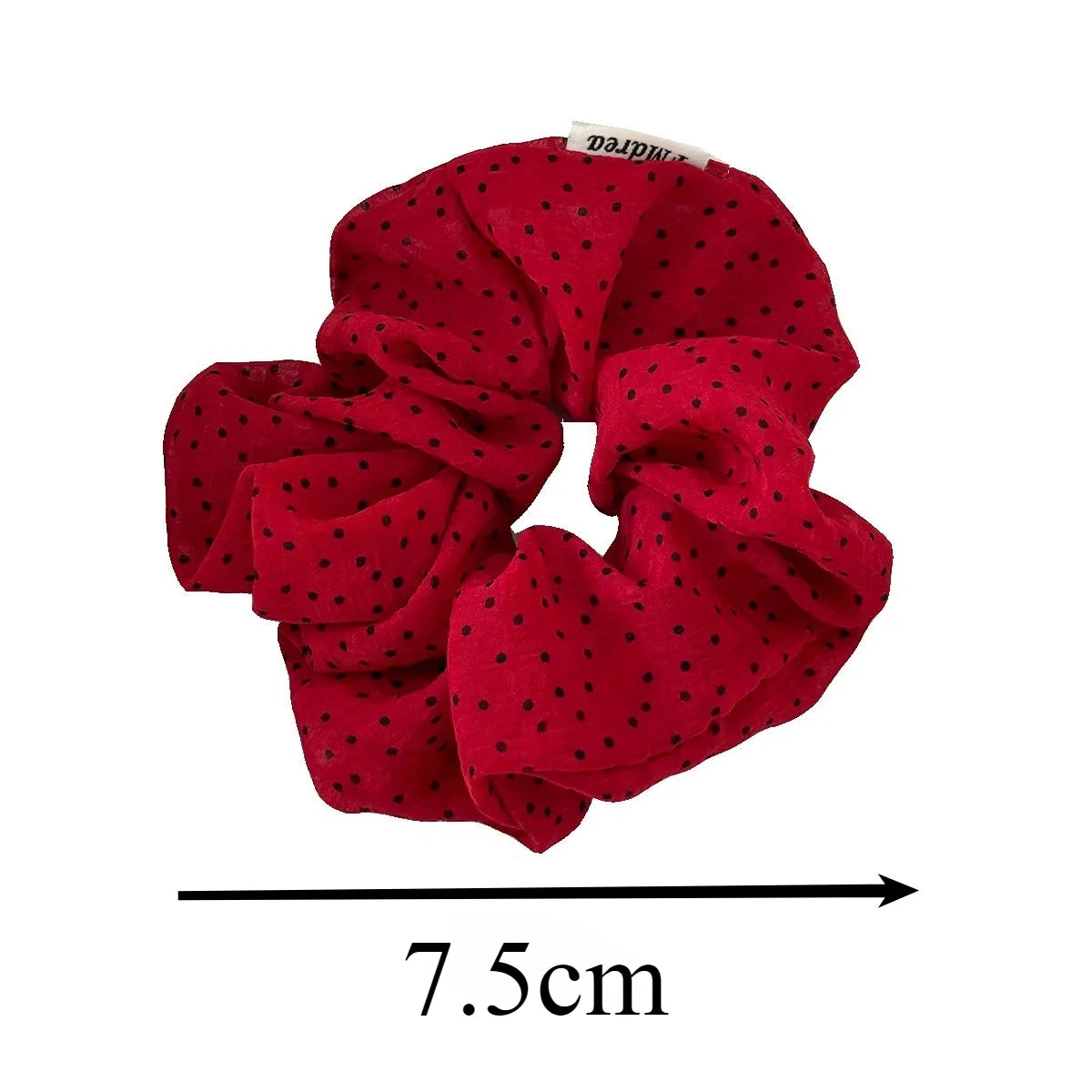 Women's New Scrunchies French Style Sweet Fashionable Hair Band Polka Dot Stripes Solid Color Buns Sweet Style Kawaii Hair Tie