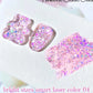 MIANEL 1-12PCS Star-chasing Moon-chasing Gel Nail Polish 2026 Popular Whitening Strobe Sequin Flashing Nail Polish White Nails