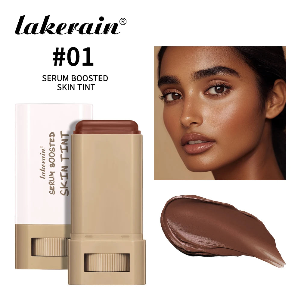 Eraser Foundation Stick Silky Texture Moisturizing Smooth Boosted Skin Tint Foundation Stick Travel-Friendly Concealer Stick