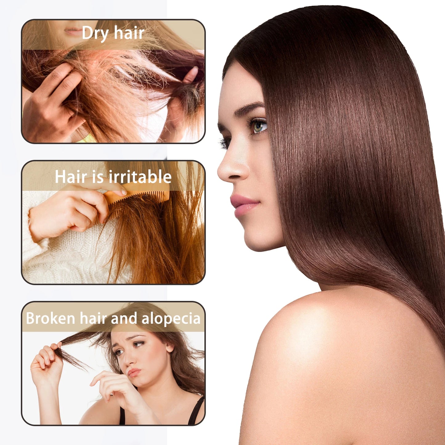 Magical Hair Mask 5 Seconds Repair Damage Frizzy Soft Smooth Shiny Hair Deep Moisturize Hair Treat Repair Hair Scalp Care 60g