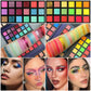 72 Colors Glitter Eyeshadow Palette Matte Waterproof Long Lasting Pressed Powder Cosmetics Kit Fashion Women Eye MakeUp Pallet
