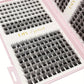 1Box Individual Lashes Clusters DIY Lash Extensions Book, D Curl Lash Clusters Eyelash Extension at Home