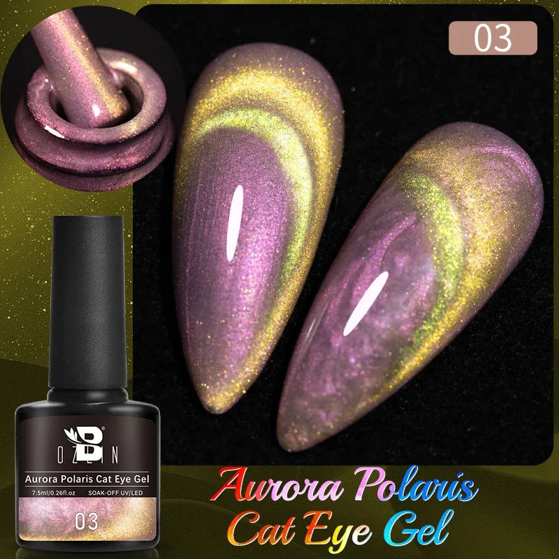AWStorG 7.5ml Starlit Cat Magnetic Gel Nail Polish Must need Black Gel-Polaris Light Soak Off UV Gel Varnis Semi Permanent DIY