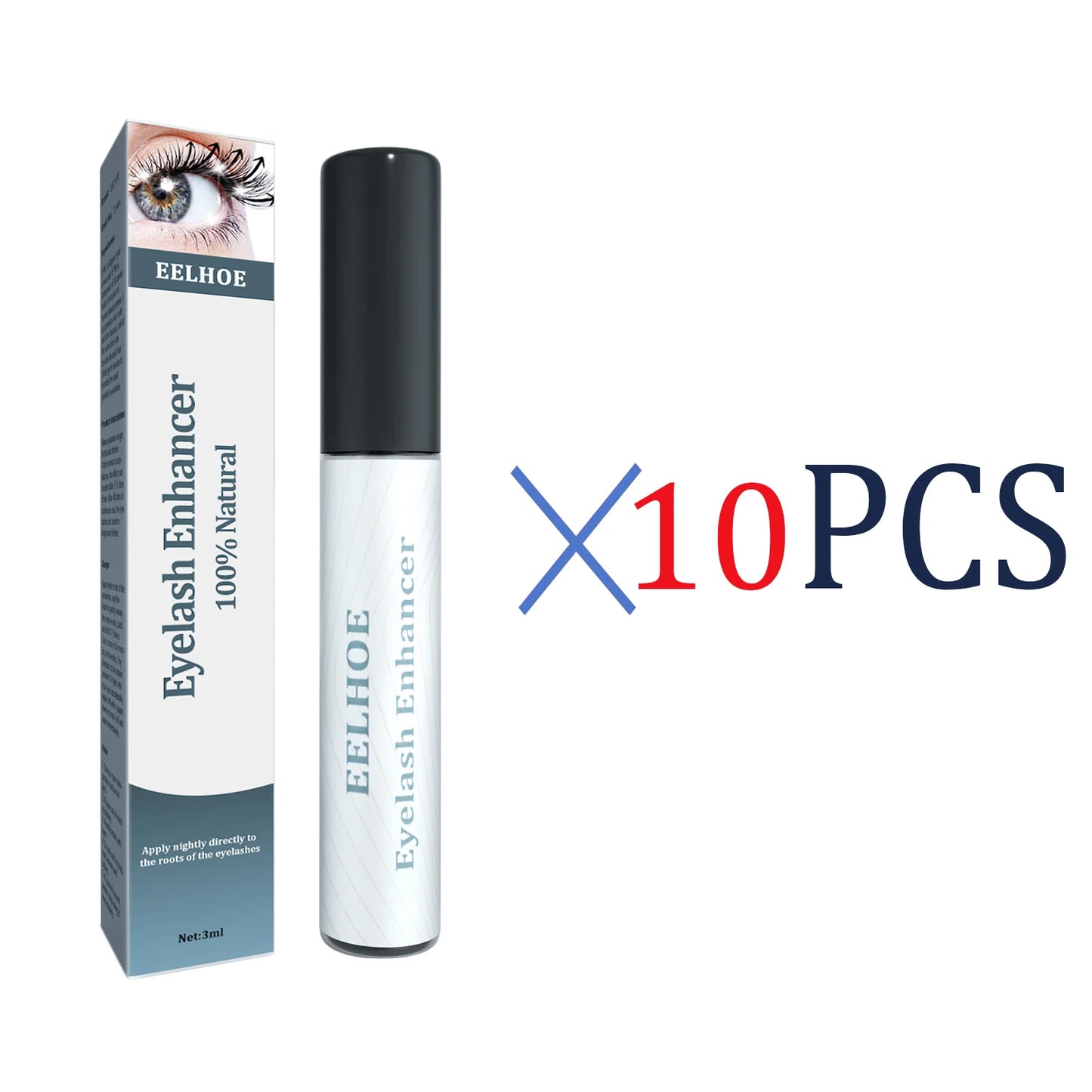 3ml Eyelash Serum For Growth Collagen Hyaluronic Acid Lash Enhancer Natural Longer Thicker Lashes And Brows Nourishing Formula