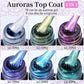LILYCUTE 7ML 2 IN 1 Auroras Top Coat Glitter Pink Purple Auroras Laser Gel Nail Polish DIY Semi Permanent Soak Off Nail Art