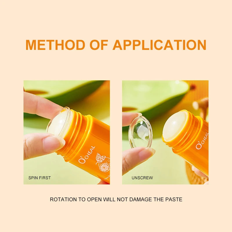 Ocheal Portable Avocado Makeup Remover Deep Cleaning Balm Gel Cream Stick Moisturizing Skin Care