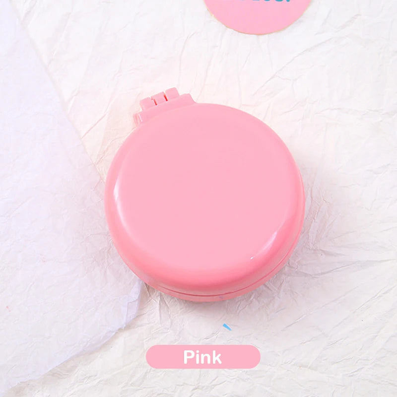 Mini Hair Comb With Mirror Foldable Comb Travel Portable Massage Women Girl Hair Brush Macaron Airbag Comb Styling Tools Gift