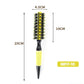 Professional 1PC 6 Sizes Round Wooden Hair Brush Boar Bristle Mix Nylon Salon Women Hair Styling Tools Yellow Brazil Hair Curler