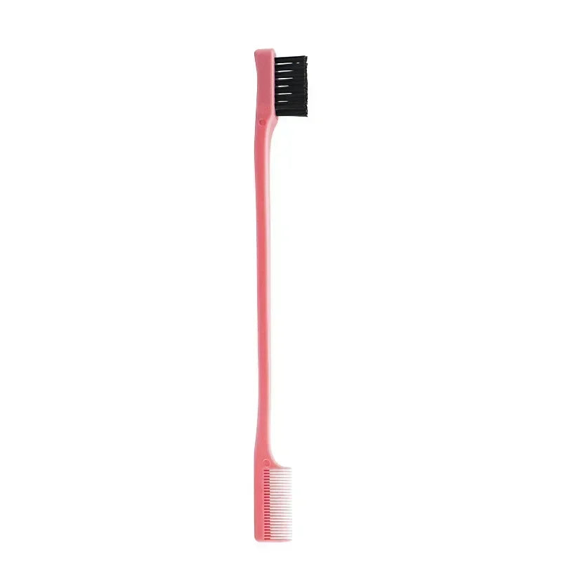 Edge Brush Comb Vendor Double Sided 3 In 1 Edge Control Brush for Baby Hair Salon Hair Comb Brushes Beauty Tools