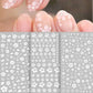 1pcs Sakura Flower 3D Nail Stickers White Cherry Blossom Nail Art Decals Spring Summer Adhesive Slider Decor Wedding Manicure