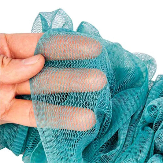 Back Scrubber for Shower Loofah Long Handle Bath Body Brush Soft Nylon Mesh Sponge On a Stick for Shower Men Women Elderly Exfo