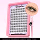 GROINNEYA Natural Cluster Lashes C Curl Manga Lashes Soft Cross Wispy Individual Cluster Anime Eyelashes Extension Eye Makeup