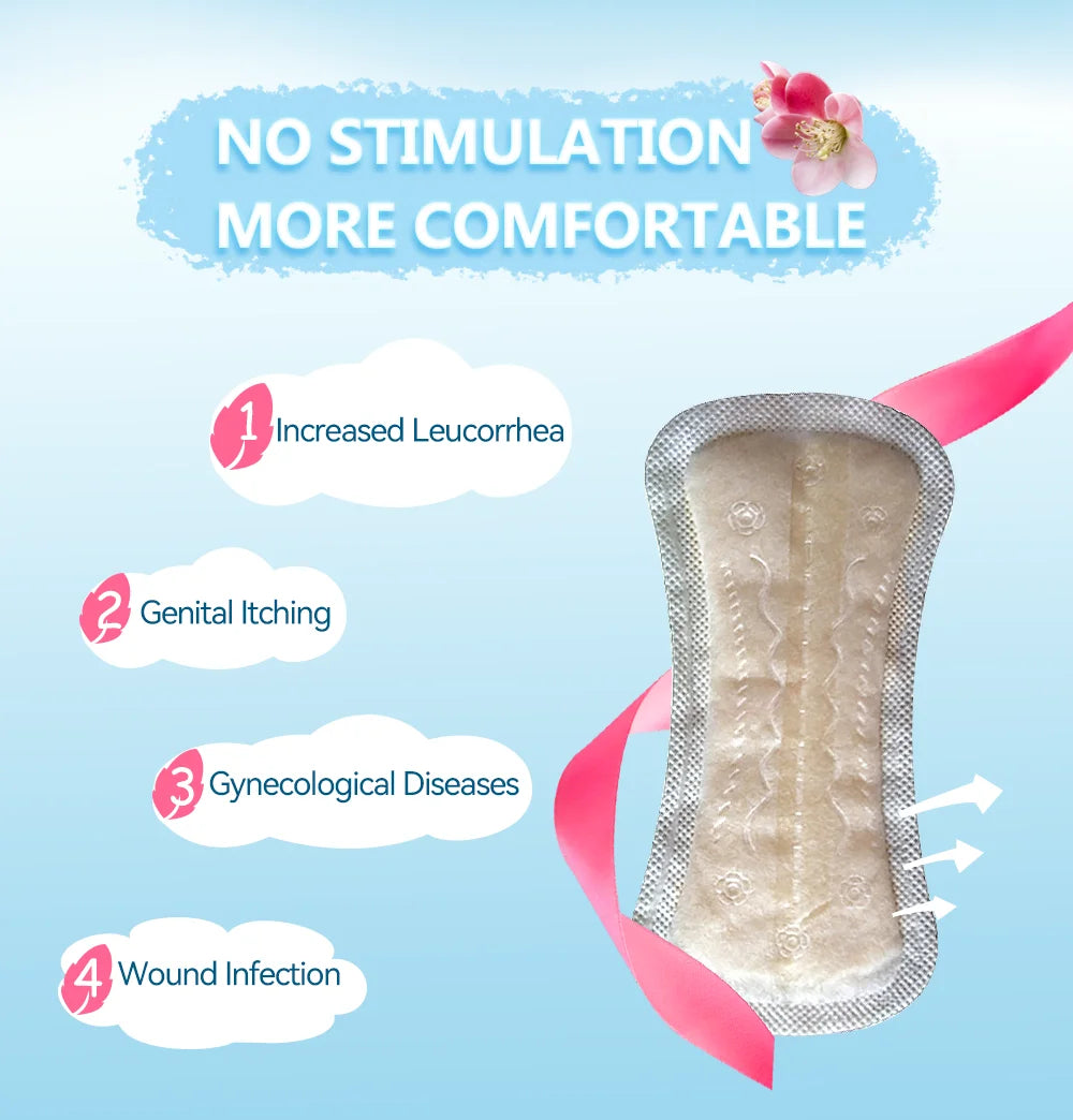 10-50Pcs Women Gynecological Pads Vaginal Care Natural Sanitary Pad Feminine Hygiene Panty Liner Towel