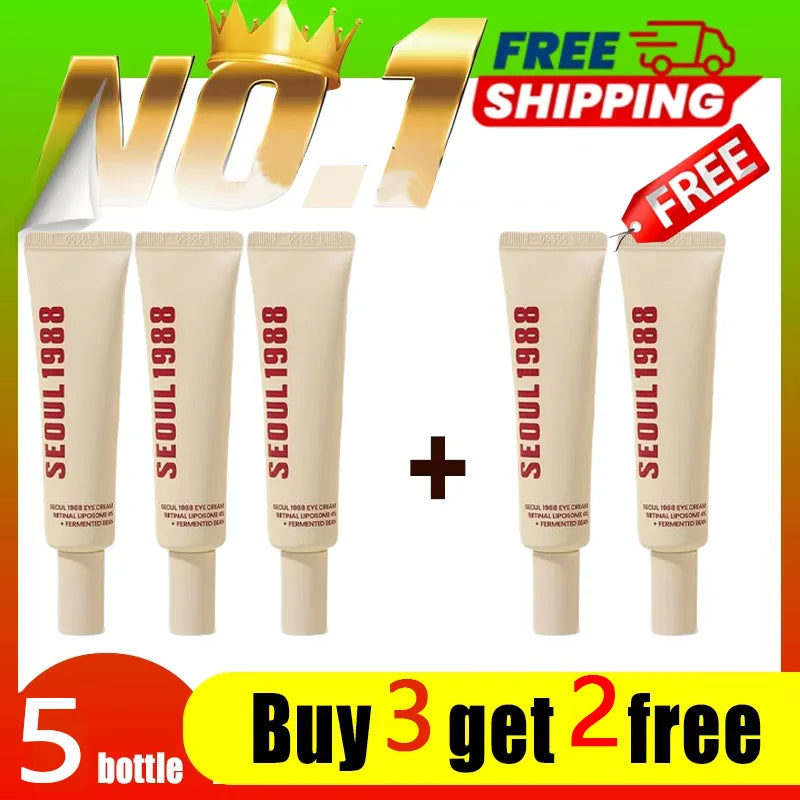 Seoul 1988 Retinol Eye Cream 4% Anti Aging Eye Treatment Dark Circles, Wrinkles, Puffiness Firming & Lifting Eye Cream For Women