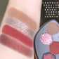 Girlcult 4 Color Eyeshadow Palette Shimmer Black Red Matte Chameleon Eye Shadow Vegan Halloween Make Up Sets Cosmetics Full Set
