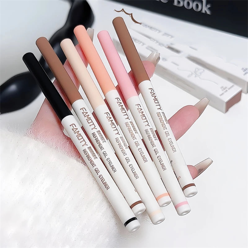 1PC Lying Silkworm Eyeliner Gel Pen Smooth Long Lasting Matte Eyeliner Waterproof Eye Liner Gel Pencil Quick Dry Korean Makeup