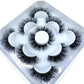 AMSDCN 5 Pairs 3d Mink Dramatic Volume Lashes Bulk Faux Thick Long Wispy Natural Mink Lashes Pack Short Wholesales Natural False