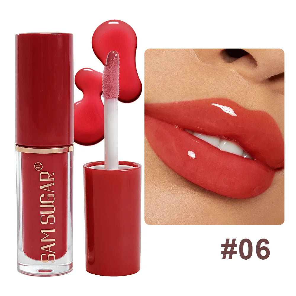Clear Mirror Gloss Lipgloss Mini Lip Gloss Oil Long Lasting Moisturizing Liquid Lipstick Fade Lip Lines Plumping Lip Tint Makeup