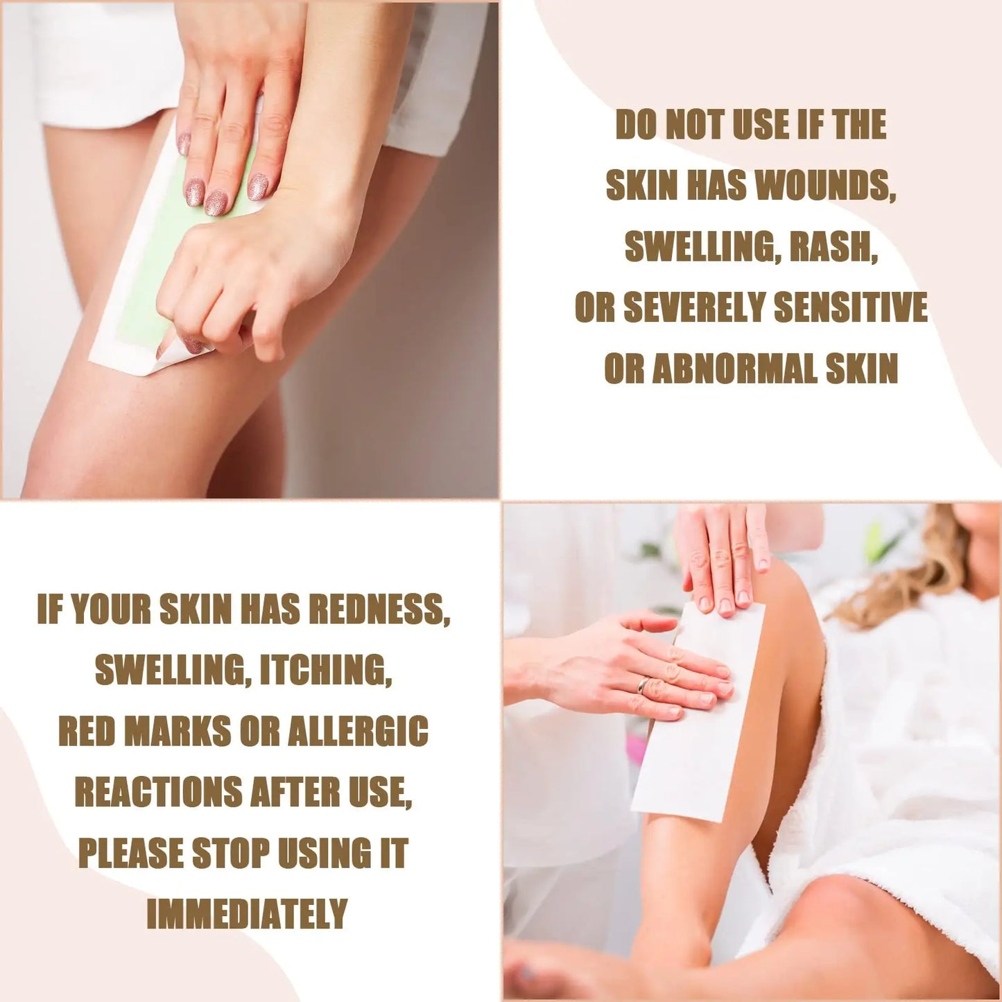 Non Woven Body and Facial Wax Strips Waxing Body Hair Removal Wax Paper for Hair Removal Soft Wax Hair Removal