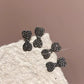 4pcs/set Elegant Mini Rhinestones Bow Hairpins For Women Girls Sweet Hair Ornament Small Hair Clips Fashion Hair Accessories