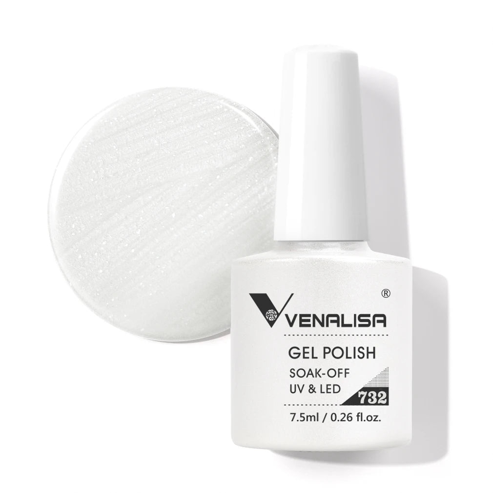 Venalisa HEMA TPO FREE Nail Gel Polish Glitter Gorgeous Full Coverage Soak Off UV LED French Nail Jelly Pink Nude Collection