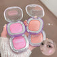 Monochrome Highlighter Cream Facial Brighten Diamond Pearlescent Highlighting Makeup Long-Lasting Natural Pink Blush Rouge Cream