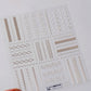 1pcs White 5D Pearl Lace Wave Lines Nail Art Stickers Elegant Exquisite Nail Decoration Decals DIY Self Adhesive Transfer Slider