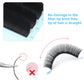 AGUUD 16 Rows Eyelash Extensions Individual 5-25mm Faux Mink Russian Volume Makeup Lashes Black Cashmere Eyelashes For Extension