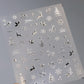 Golden Thread Butterfly Jelly Series Nail Art Stickers High Quality New Bronzing DIY Manicure Decal Decoration