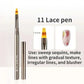 Nails Art Liner Brushes Elongated Lines Striping Drawing Painting  6/9/12/15/18/25mm Nail Design Pen Professional Manicure Tool