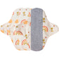 3pcs/Pack Small Reusable Washable Sanitary Pads Graphene Lining Soft Daily Panty Liners Light Flow Incontinence Cotton Pads