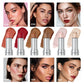QIBEST New Highlight For Face Waterproof Soft Cream Texture Bronzer Contour Stick Face Blusher For Cheek Beauty Makeup Cosmetics