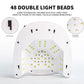 Rechargeable UV LED Nail Art Lamp for Cure Gel Nail Polish 48LEDS Nail Dryer with Motion Sensing Professional Nail Art Tool