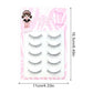 Korean Style False Eyelashes strips Clear Lightweight Natural Look Individual cluster Lashes for Women K-Pop Makeup