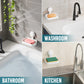 TAILI Soap Dish Bar Holder Suction Cup, Soap Sponge Holder for Shower, Bathroom, Tub and Kitchen Sink, Drill-Free, Removable