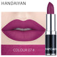 HANDAIYAN 12 Color Velvet Matte Lipstick Sexy Red Pink Lip Tint Non-stick Cup Lip Gloss Moisturizing High Pigment Lips Cosmetics
