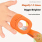 HUA Baby Elderly Nail Clippers With LED Light/Magnifying Glass Splashproof Nail Trimmer Fingernails Toenails Nail Scissors Care