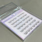 Mixiaohe Short Pear Baby Bend Glueless Eyelashes 100 Clusters C Curl Natural Segmented Lashes for Beginners