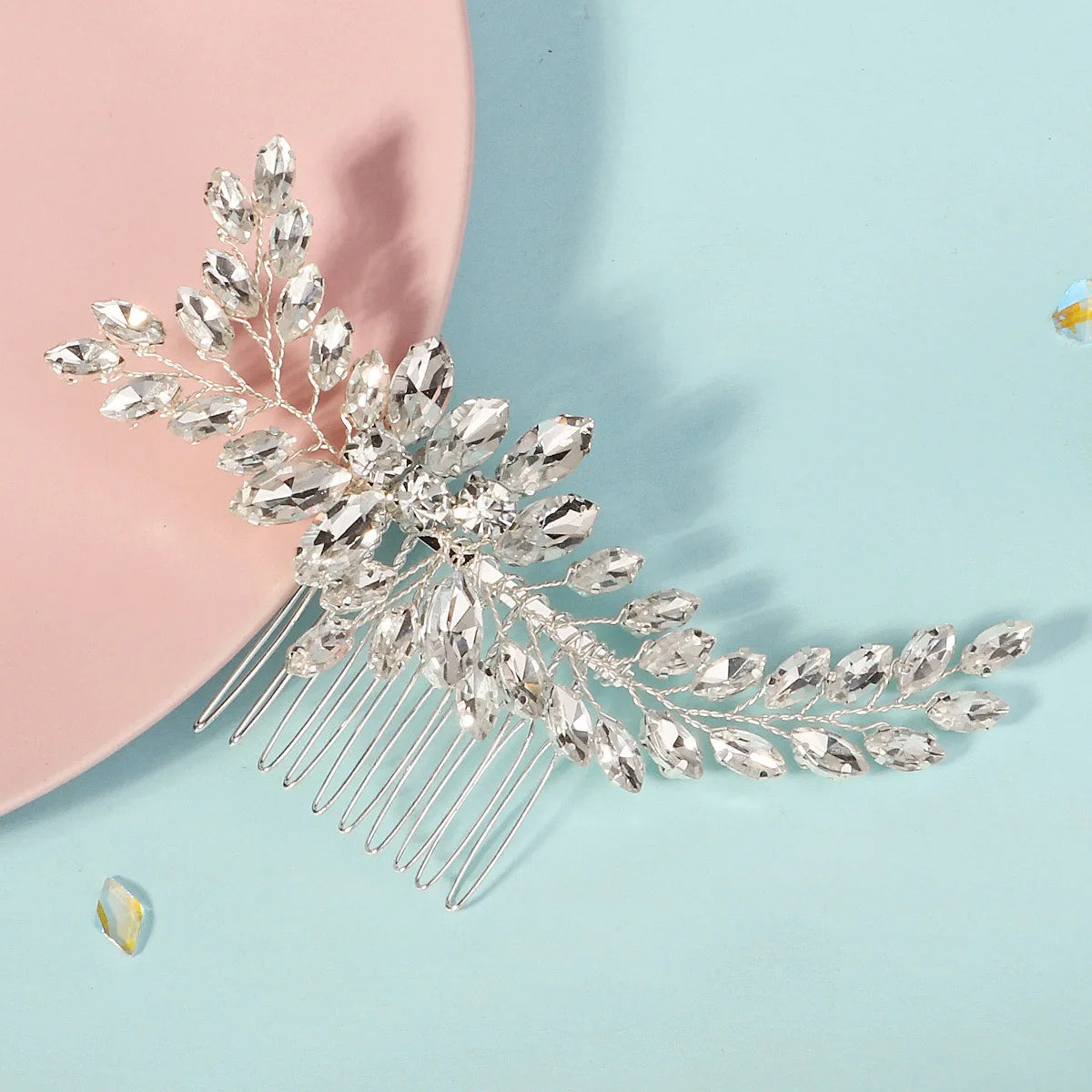 Wedding Comb Head Jewelry Bride Hair Clips Headpiece Crystal Women Tiaras Bridal Hair Accessories Women Hair Ornaments SL