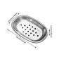 Light Luxury Stainless Steel Perforated Soap Box, Simple Bathroom Draining Rack, Soap Storage Rack