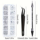 Nails Art Multi-Size Flat Back Acrylic Rhinestones 3D Crystal DIY Decorations Glitter Crystal Gem Manicure Accessories With