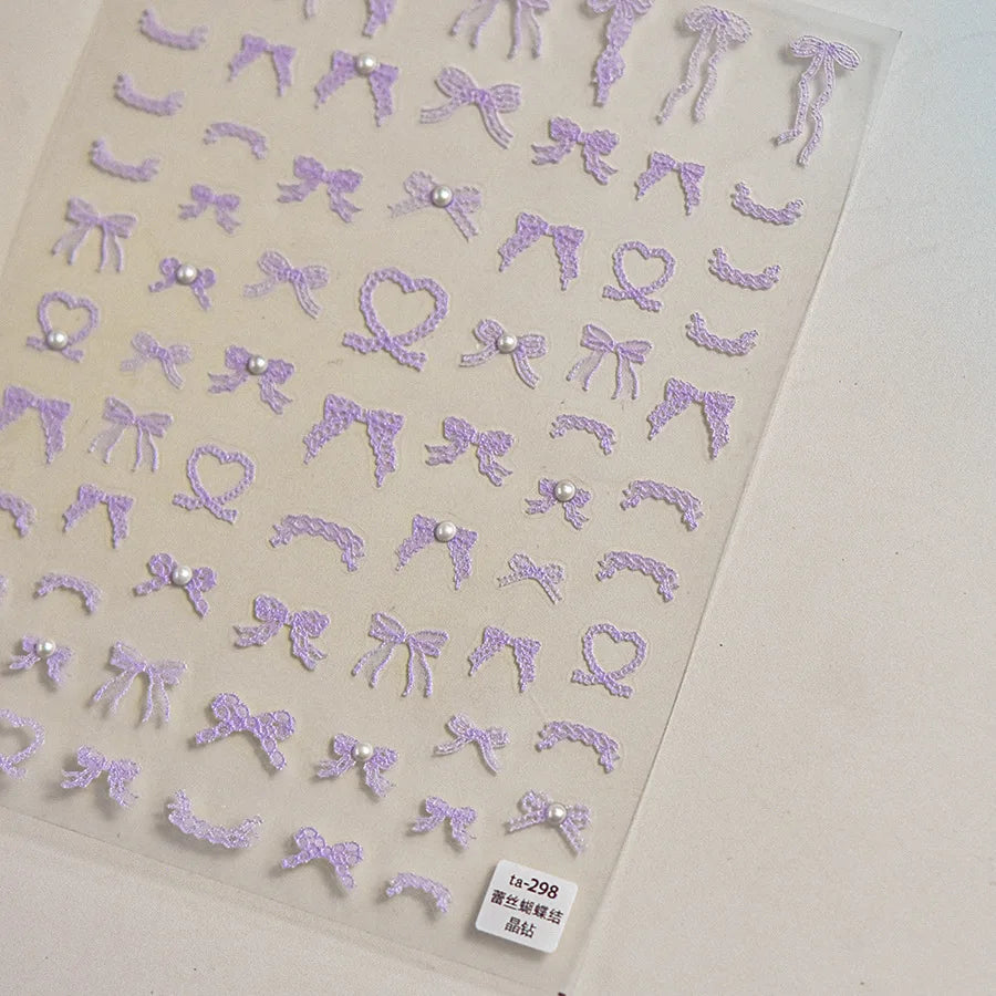Golden Thread Butterfly Jelly Series Nail Art Stickers High Quality New Bronzing DIY Manicure Decal Decoration