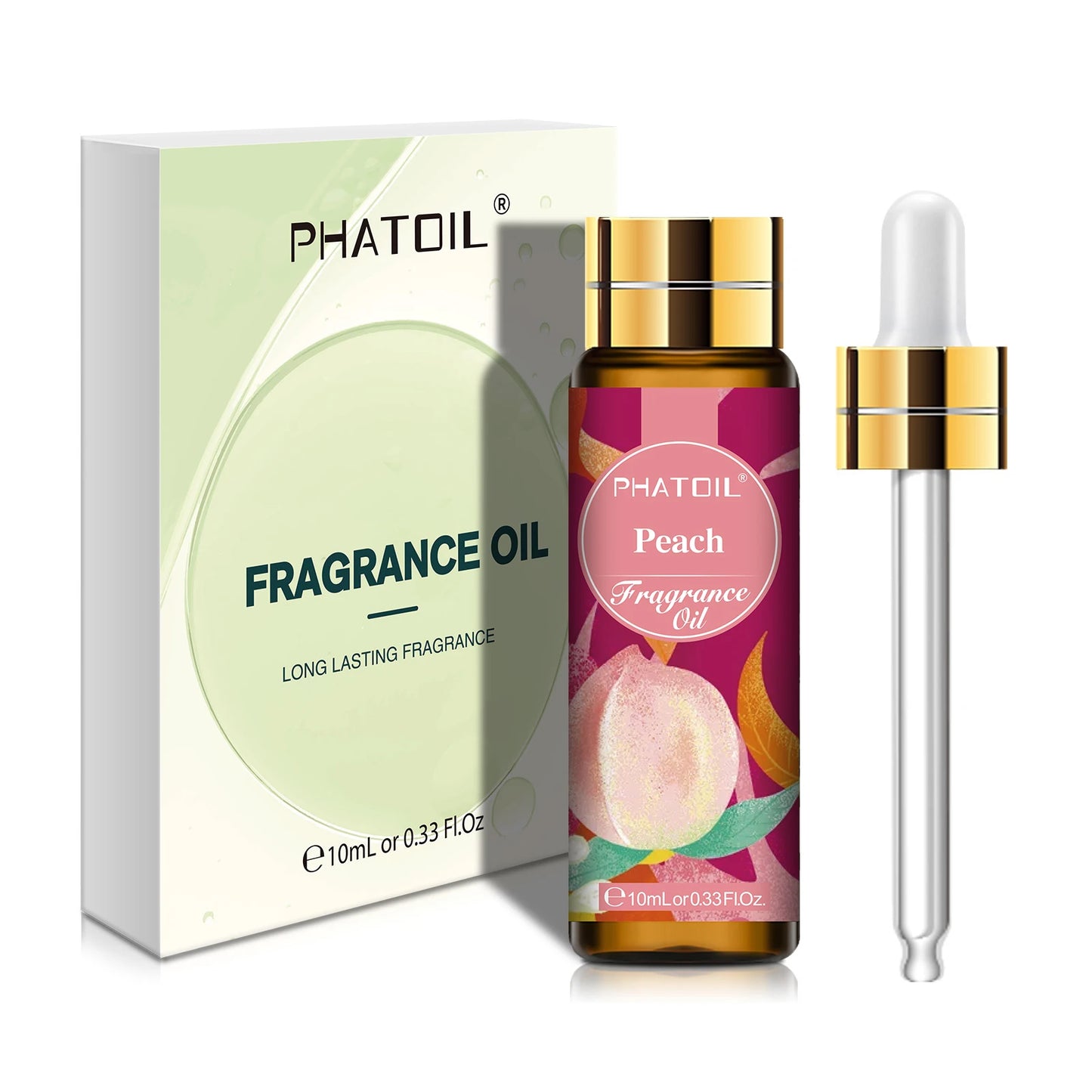 PHATOIL 1/3/9pcs 10ml Fruit Fragrance Oil Peach Strawberry Passion Fruit Cherry Mango Watermelon Apple Aroma Fragrance Oils
