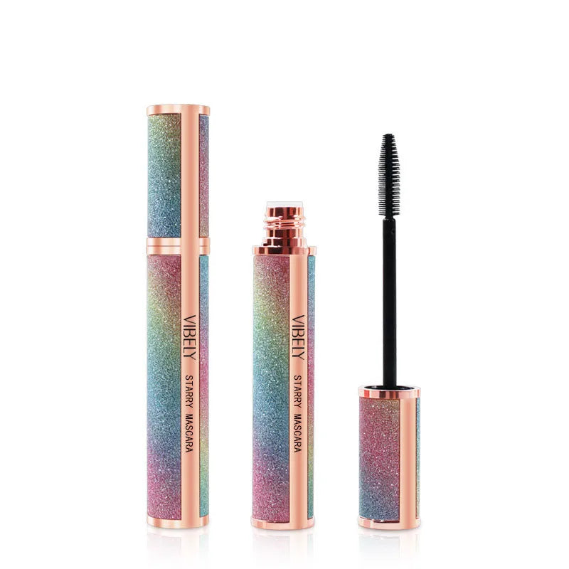 4D Brilliant Starry Sky Black Mascara Slim, Thick, Curled, Waterproof, Long Lasting, Non Staying Mascara