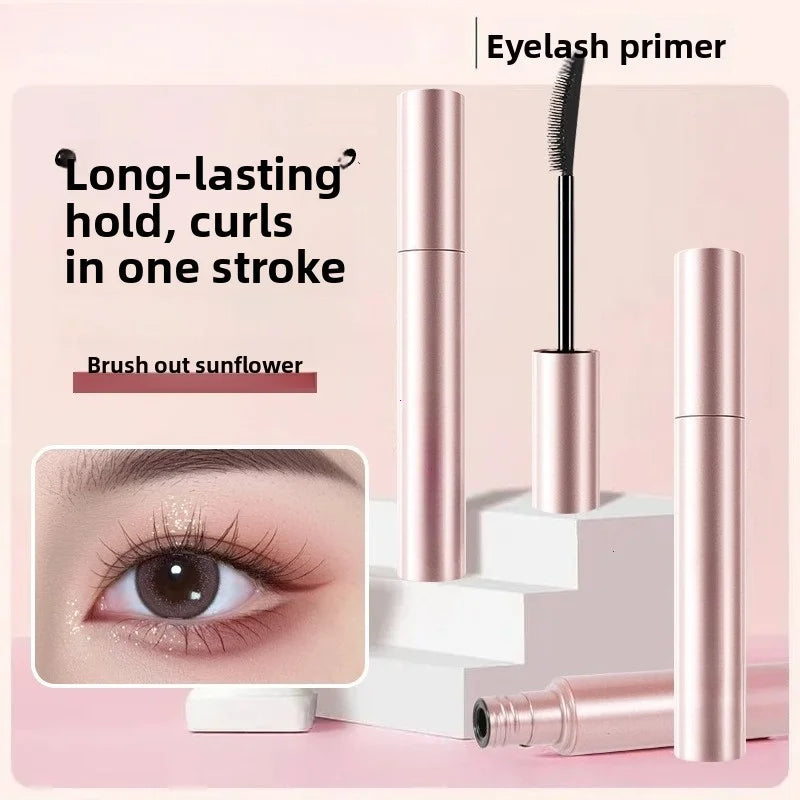 Silk Fiber Matte Mascara Makeup Ultra-Fine Brush Lengthens Eyelashes Waterproof Fast Dry Brown Black Curling Mascara Comestic
