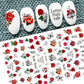 1pcs Sakura Flower 3D Nail Stickers White Cherry Blossom Nail Art Decals Spring Summer Adhesive Slider Decor Wedding Manicure