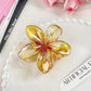 Bohemia Egg Flower Flower Hair Clips Fashion Flower Shape Headwear Shark Clip Plastic Colorful Flowers Claw Vacation
