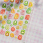 Lovely Red Fruit Strawberry Cherry Bowknot Love Heart Star Silk Ribbon 5D Nail Art Stickers Chic Self Adhesive Manicure Decal