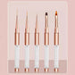 NEW 1/5 PCS Nail Brush for Manicure Art Brush Acrylic Nail Salon Brush Gadgets Nail Supplies for Professionals ZJS01